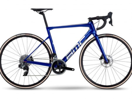 BMC TEAMMACHINE SLR VIER SRAM RIVAL ETAP AXS 12V 700MM BLAU GEBÜRSTETES 2022 RENNRAD